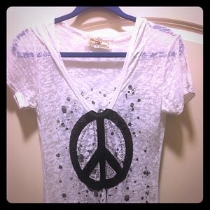 White Peace Top